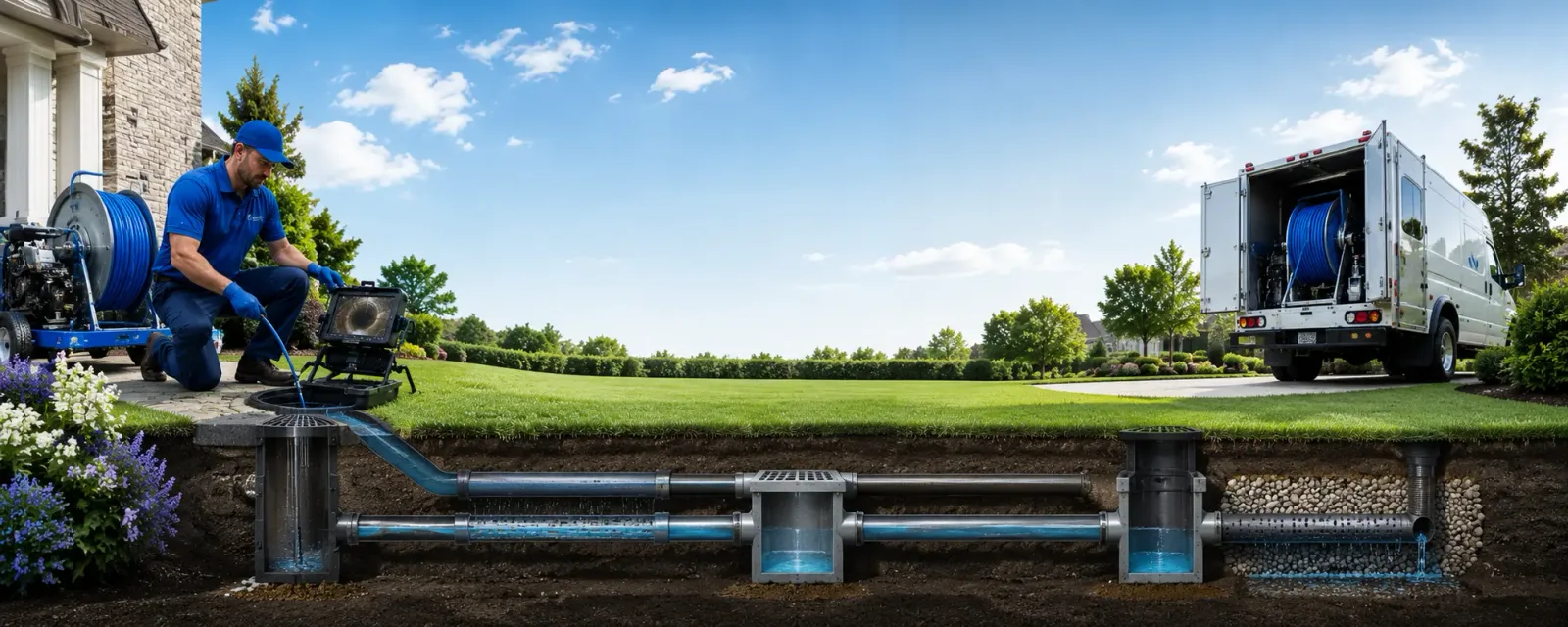 Outdoor drain cleaning information for Waterloo, OH